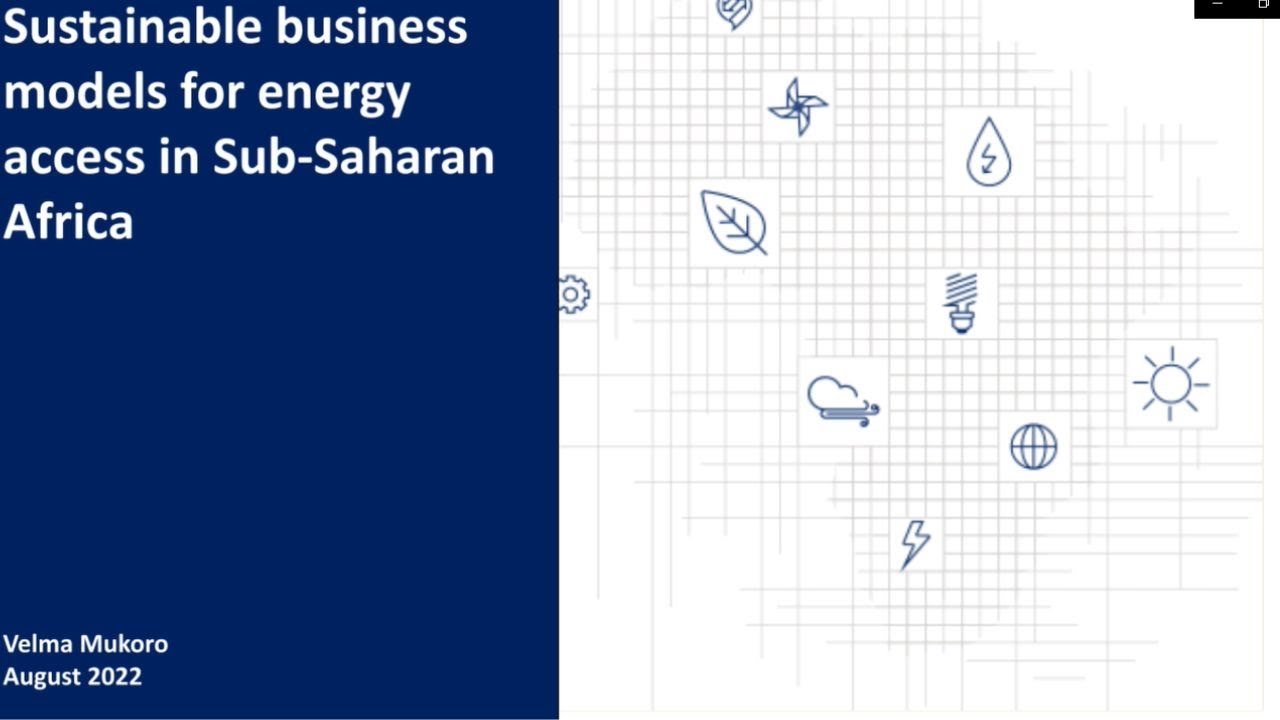 ASEW 2022 - Sustainable business models for energy access in Sub ...